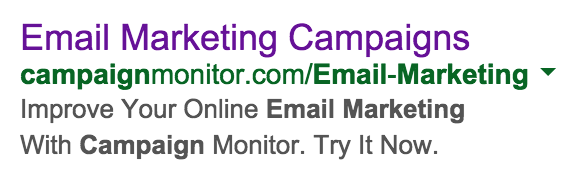Campaign Monitor Ad