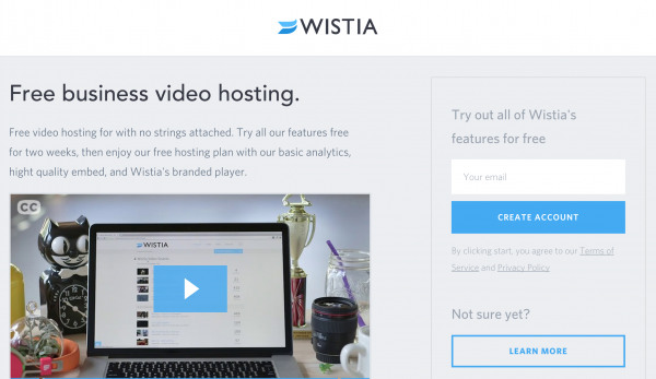Wistia Landing Page