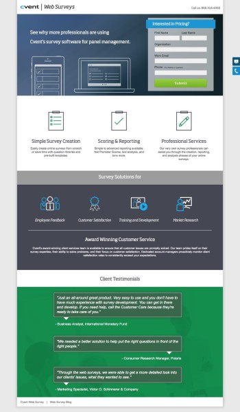 great landing pages