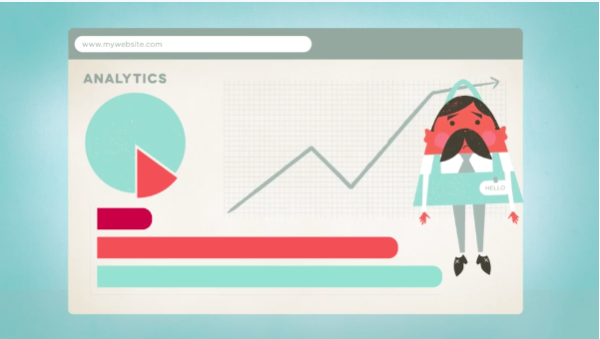 animated video on landing page