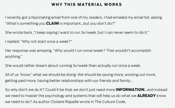 copywriting for a landing page
