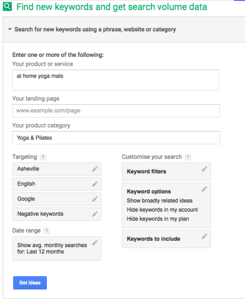 find new keywords