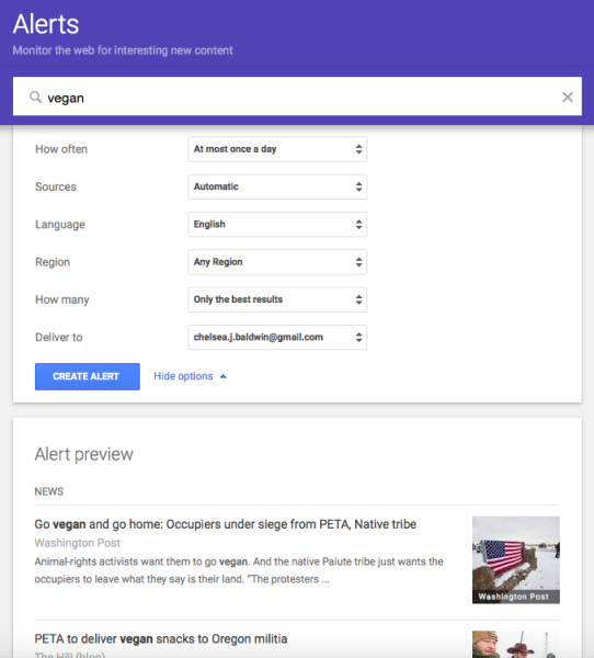 google alerts