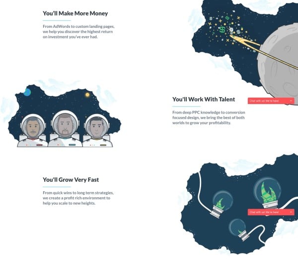 great example of copy for landing page