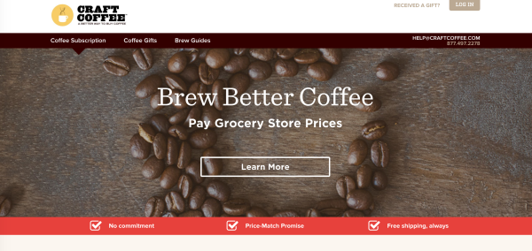 great landing page example