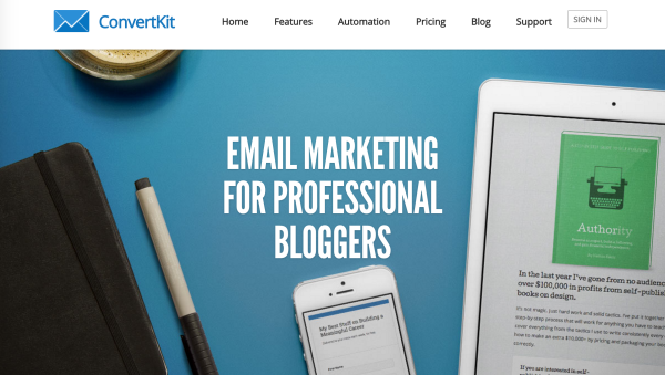 great landing page example