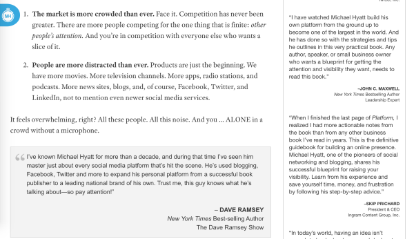 social proof on landing pages
