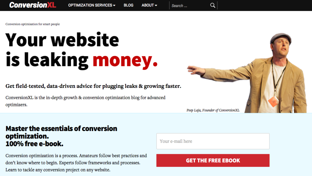 landing page form