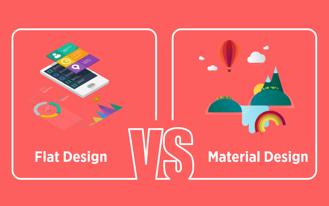 Flat Design Vs Material Design