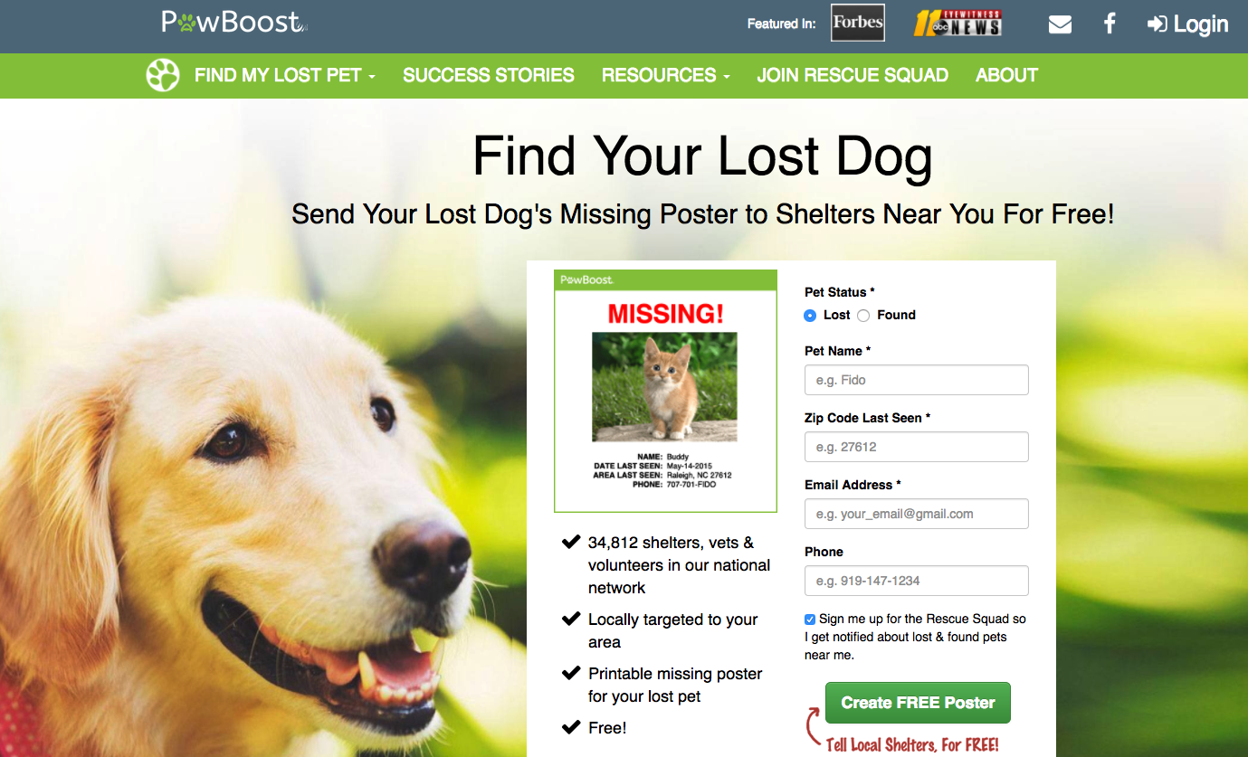 landing page checklist pawboost