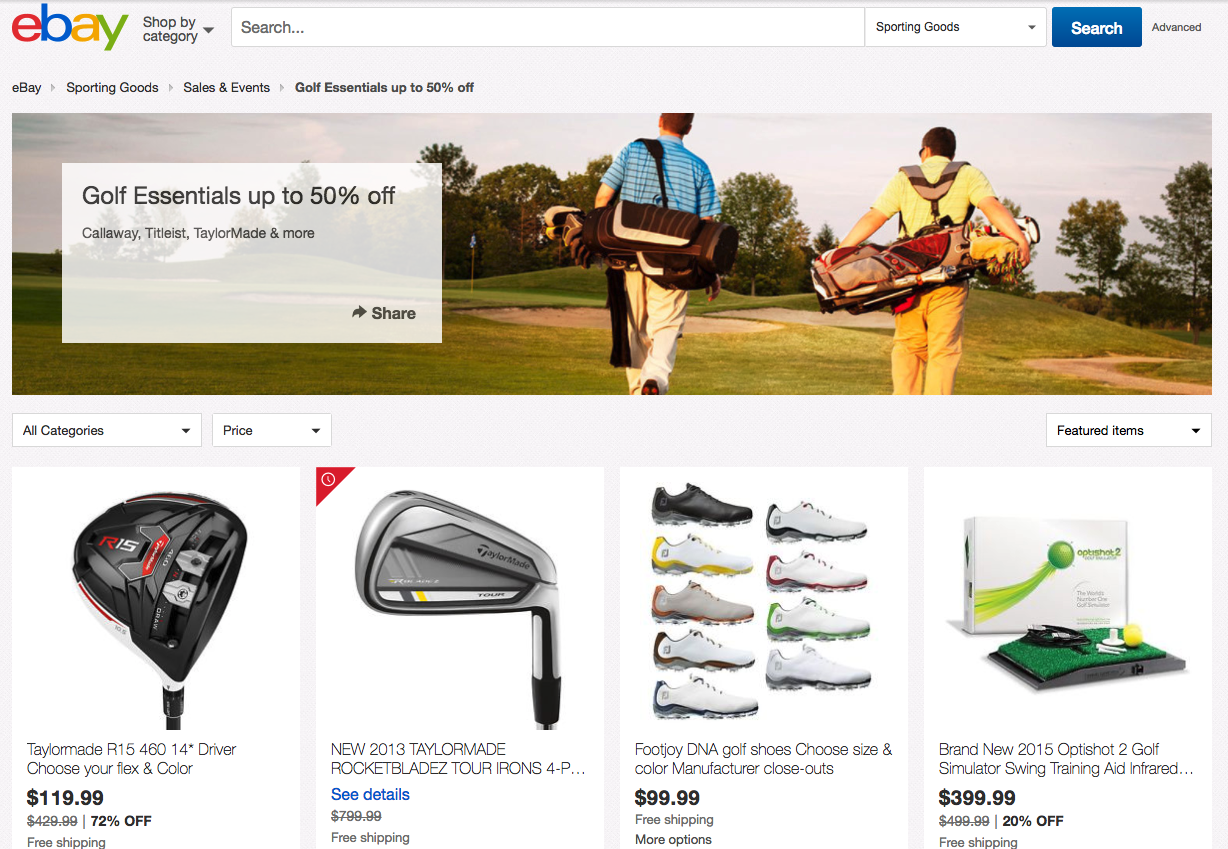 ebay golf