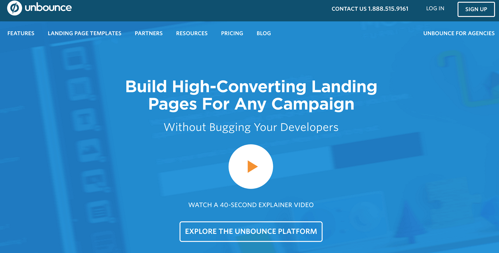 headline landing page