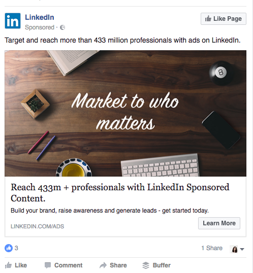 LinkedIn value offer