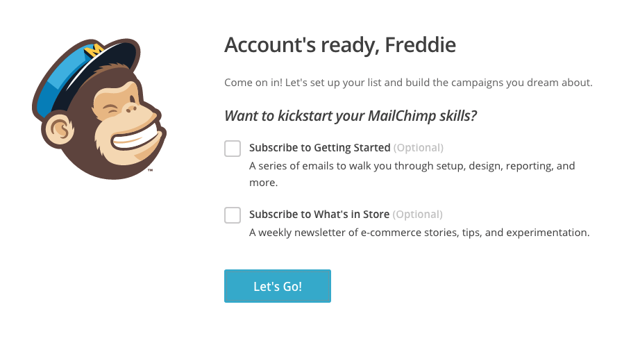 Mailchimp subscribe example