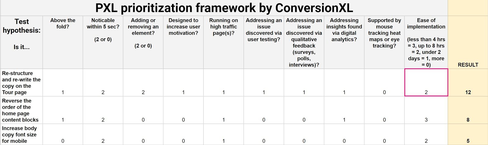 pxl framework