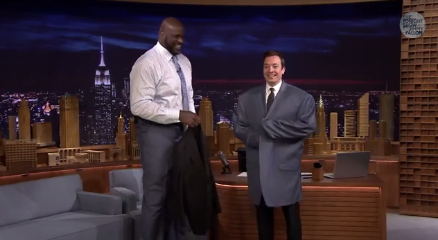 behavioral marketing jimmy fallon shaq suit jacket