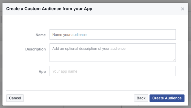 App activity targeting