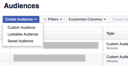 Facebook audiences
