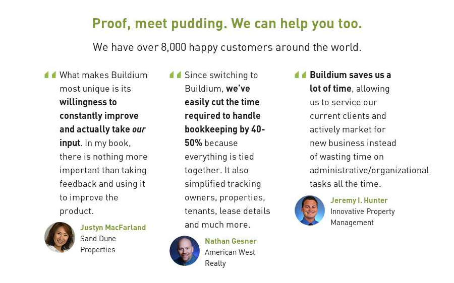 Builium Control Testimonials