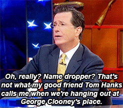 colbert name drop
