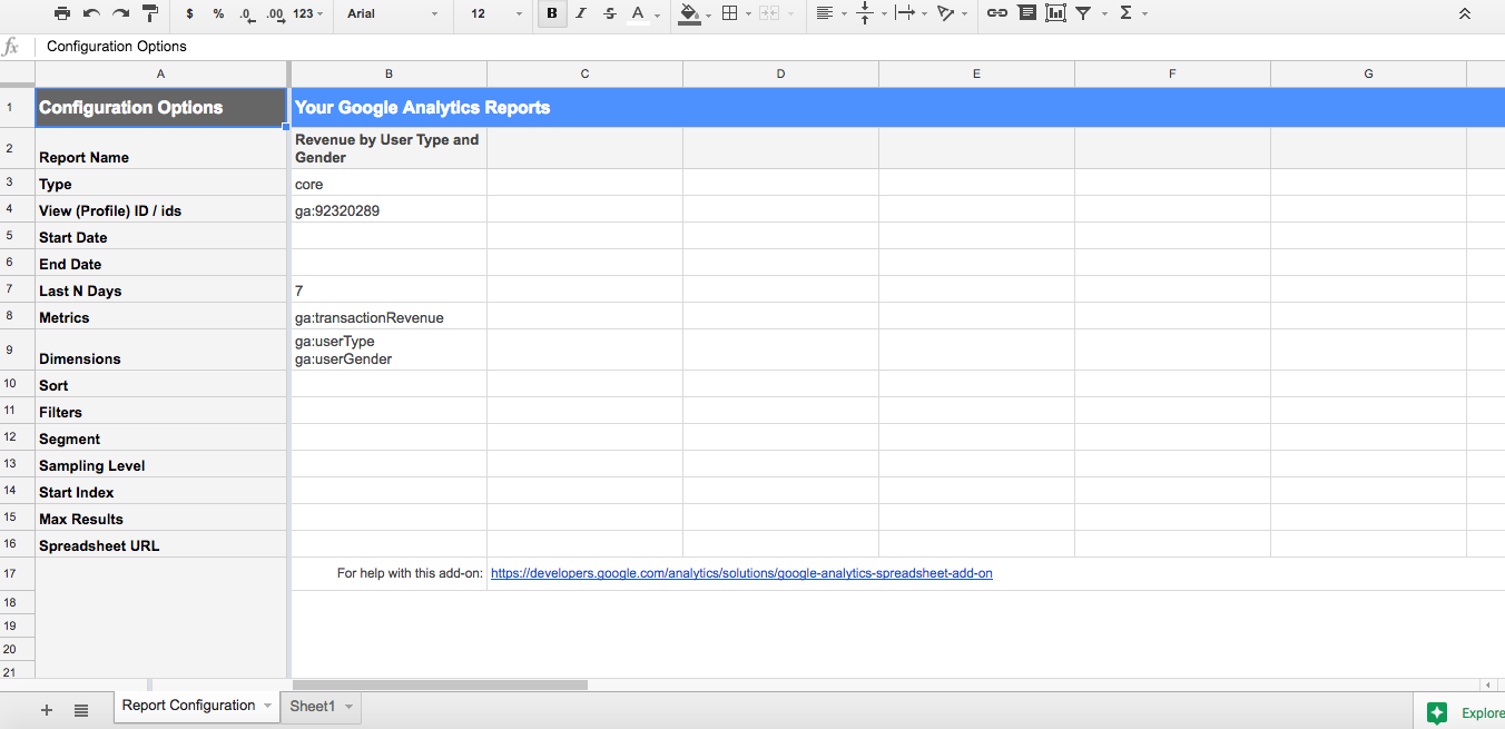 The building blocks of your Google Sheets dashboard