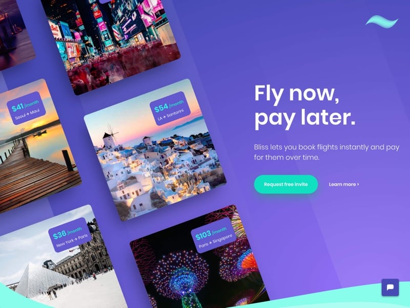 Bliss landing page
