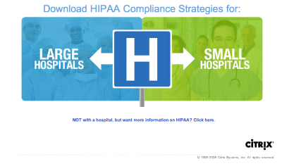 landing page best practices hospital looking for