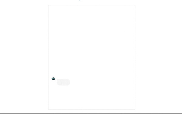 An interactive chatbot in action