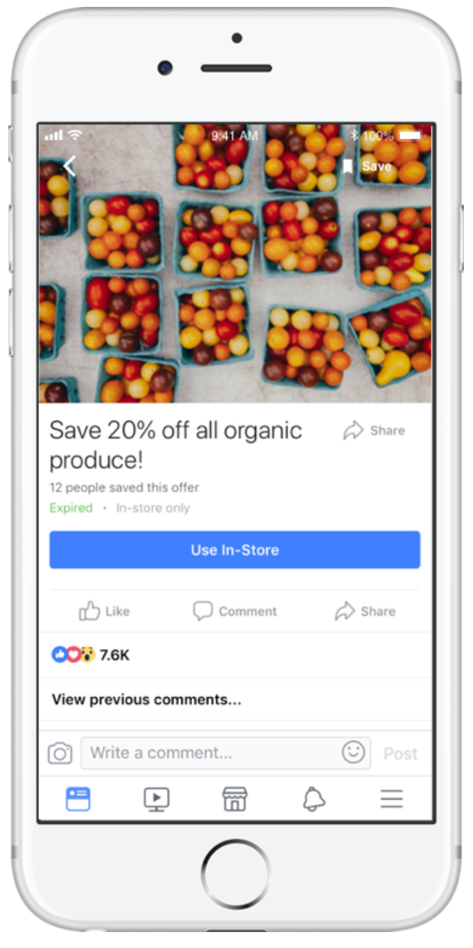 facebook ad types offers 2