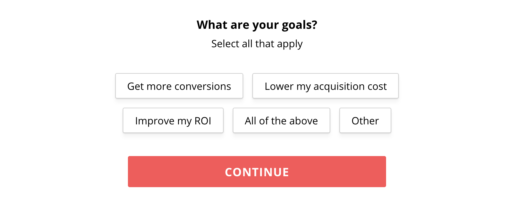 New form with radio buttons