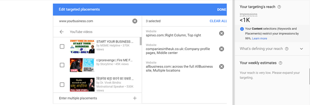 Google Ads Display Planner