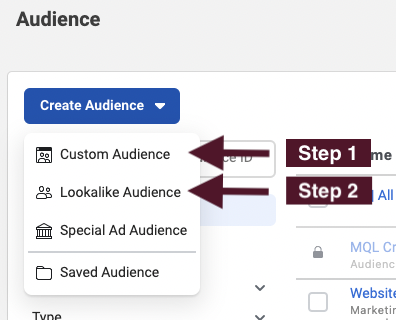 How to create a Facebook Lookalike Audience similar to existing customers