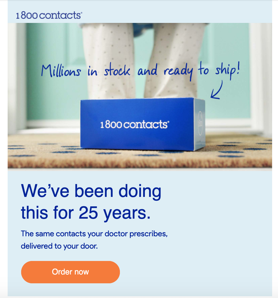 1-800 Contacts Order Now CTA