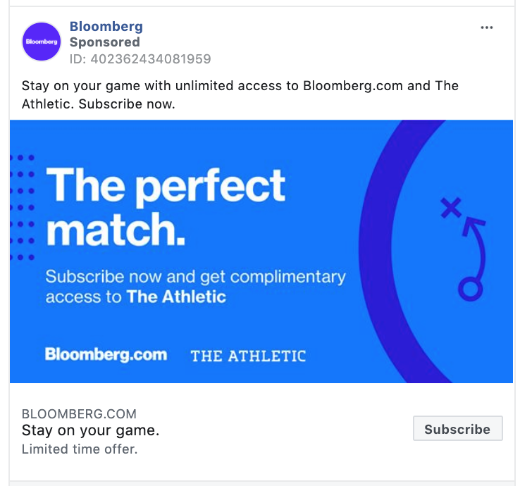 Bloomberg Subscribe CTA