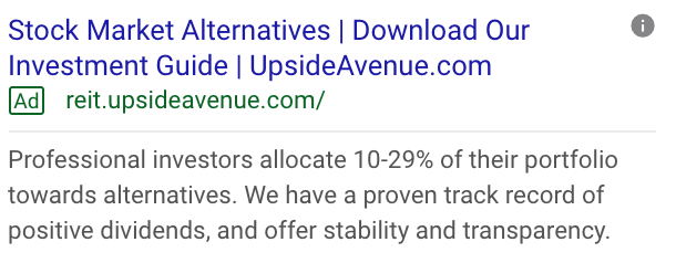 Upside Avenue CTA Download Our Investment Guide