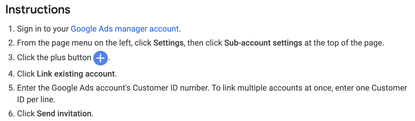 Link your GMC account to your Google Ads account