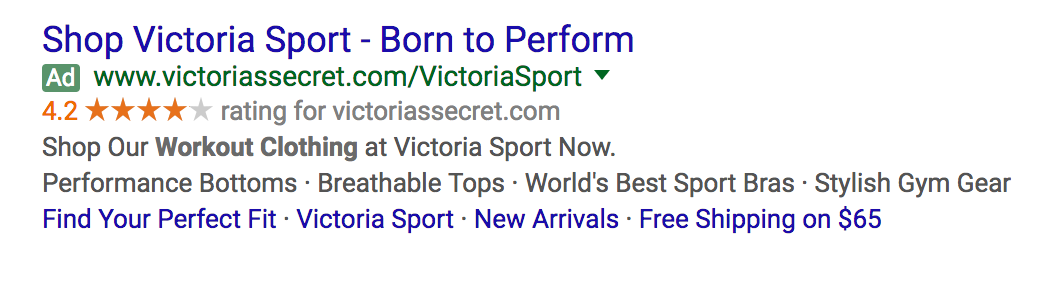 Victoria's secret ad