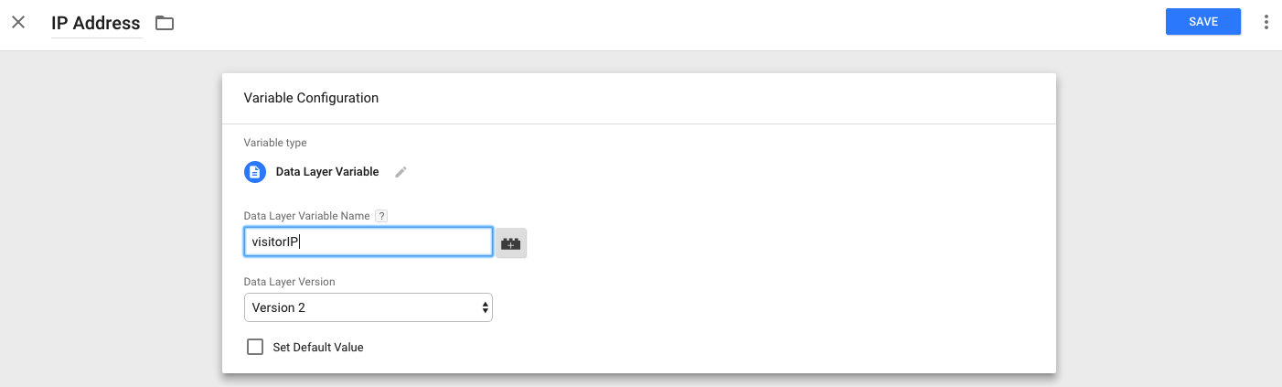 Name your variable.