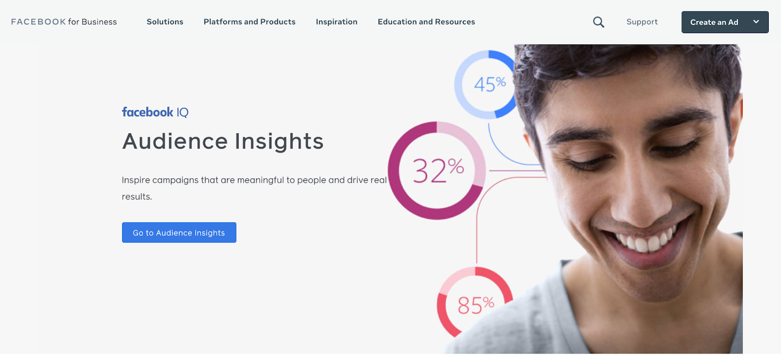 New Facebook Audience Insights. Go to Audience Insights