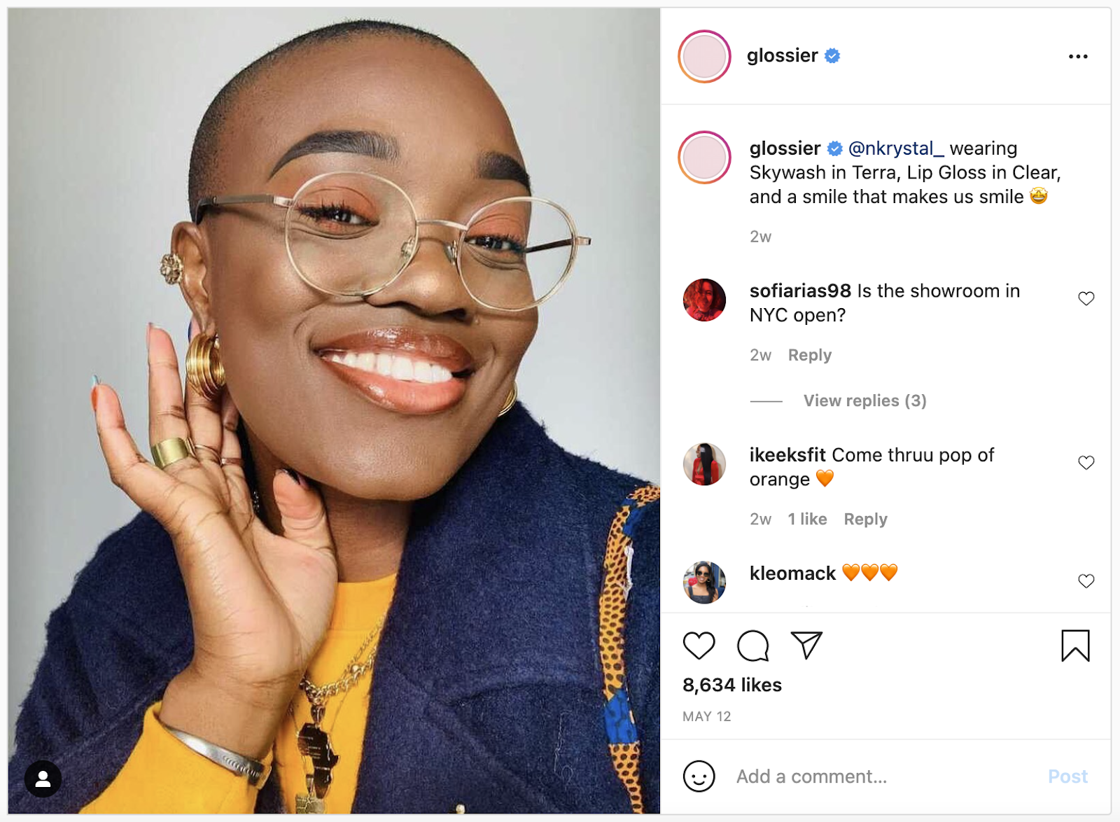 Glossier takes advantage of customer images