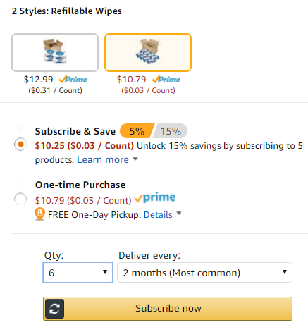 Amazon is always showing you savings and price differences.