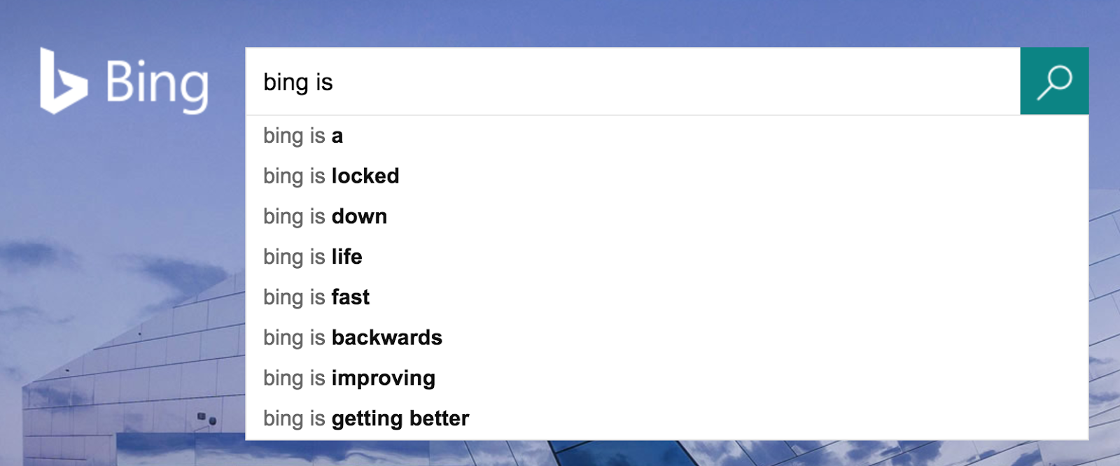 Love the positive attitude on those last 2 autocompletes!