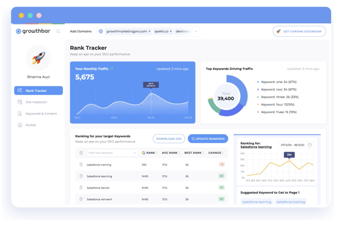 50 best SEO tools - growthbar