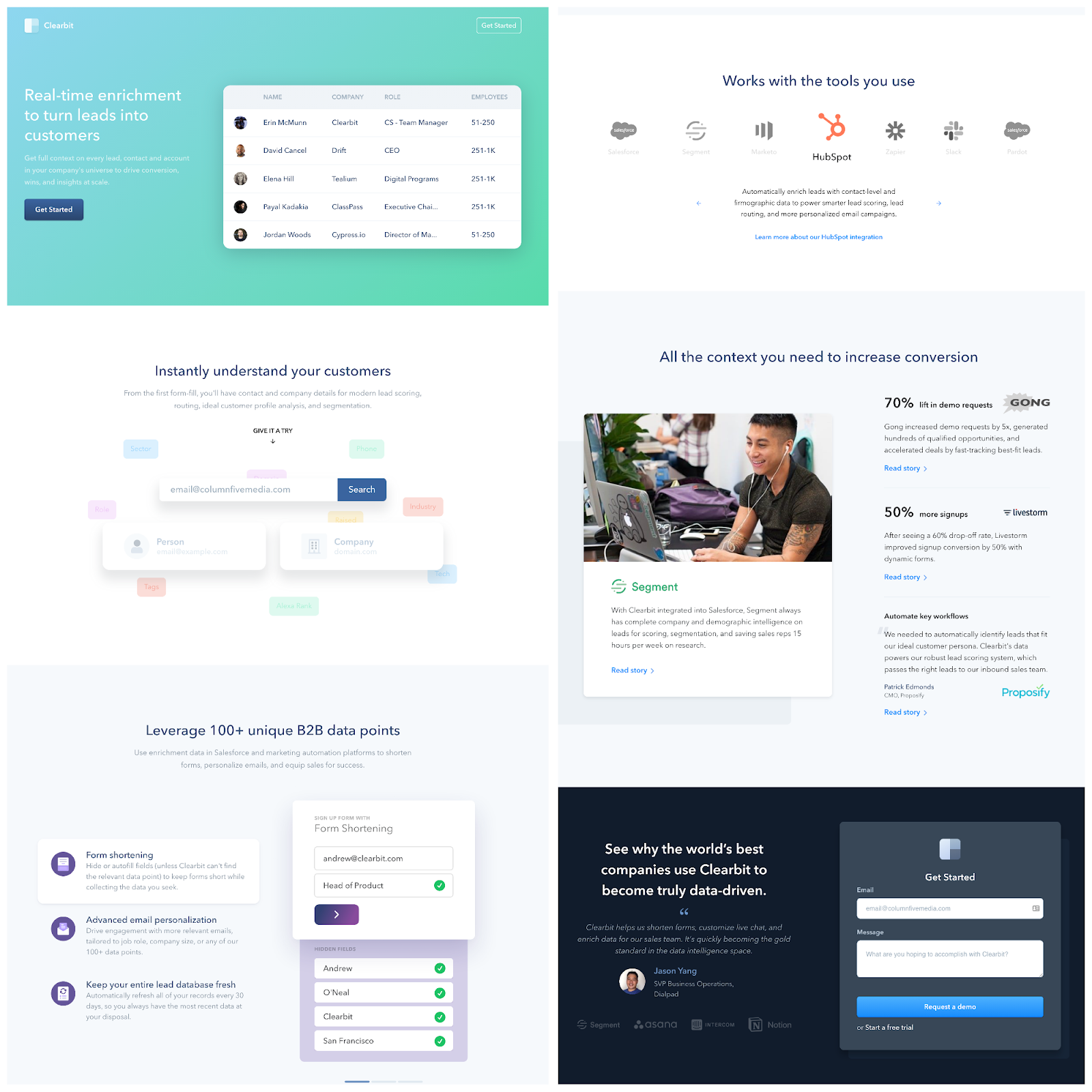 Size & Fit Landing Page