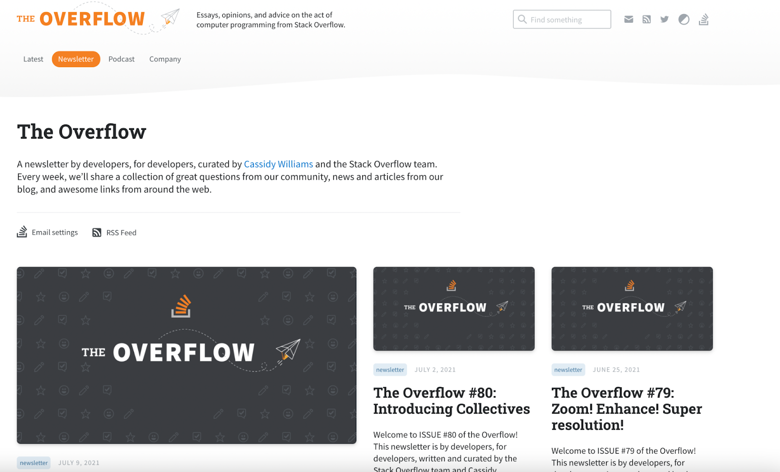 Preview all of Stack Overflow’s emails