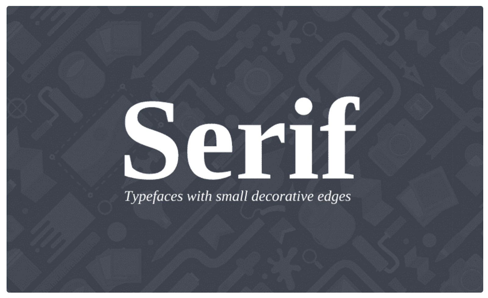 Serif fonts – source