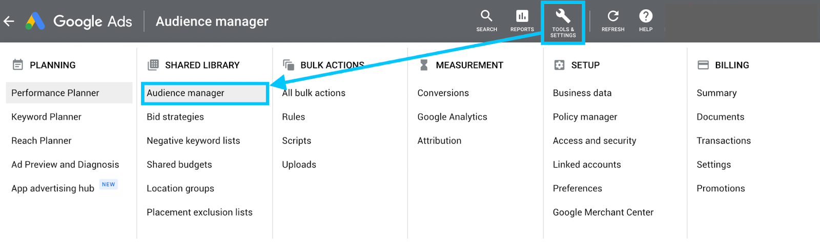 Google ads audience manager