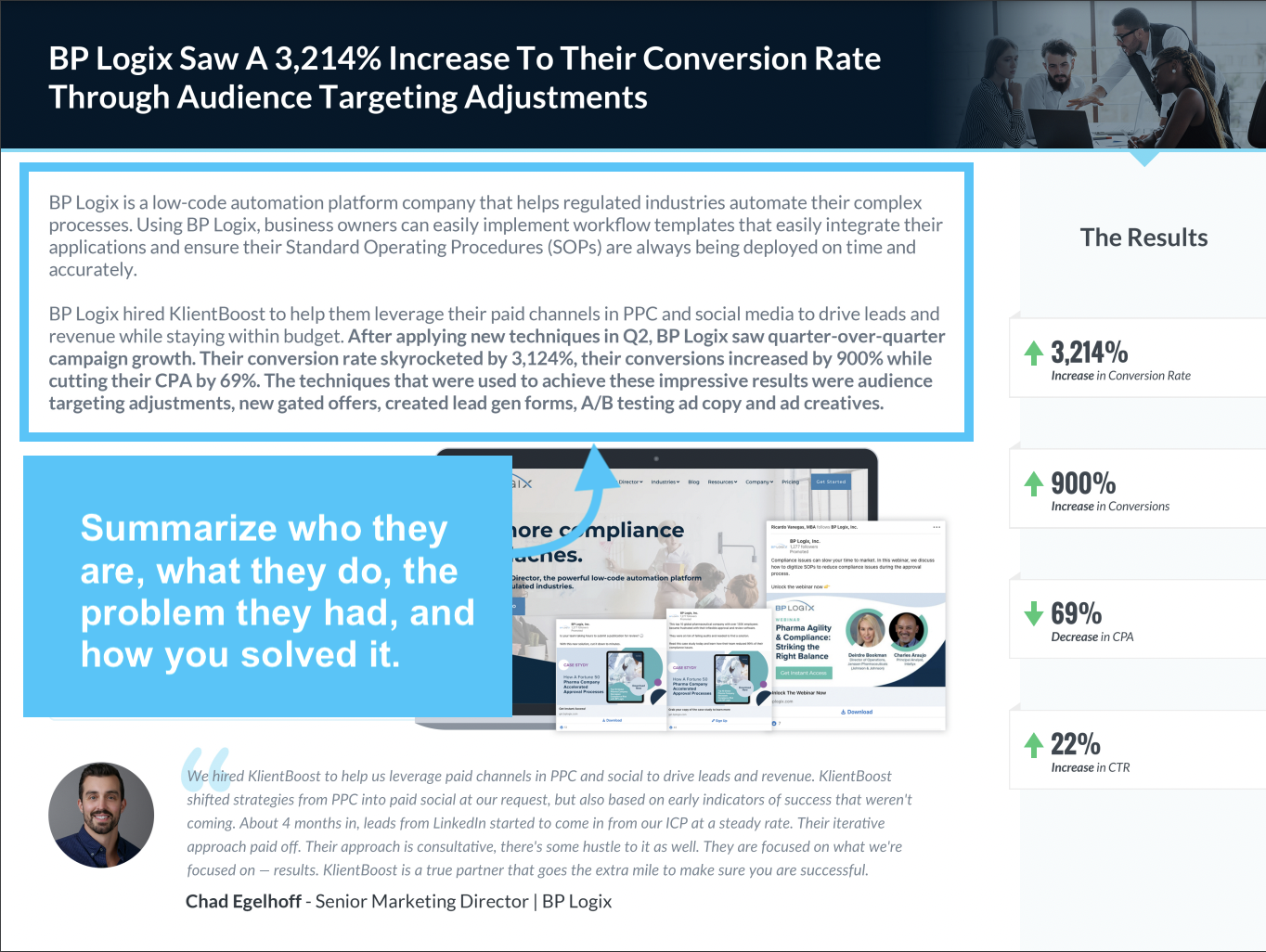 case study summary of company