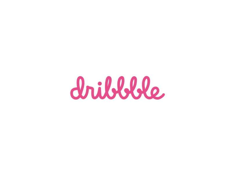 Dribbble animated logo