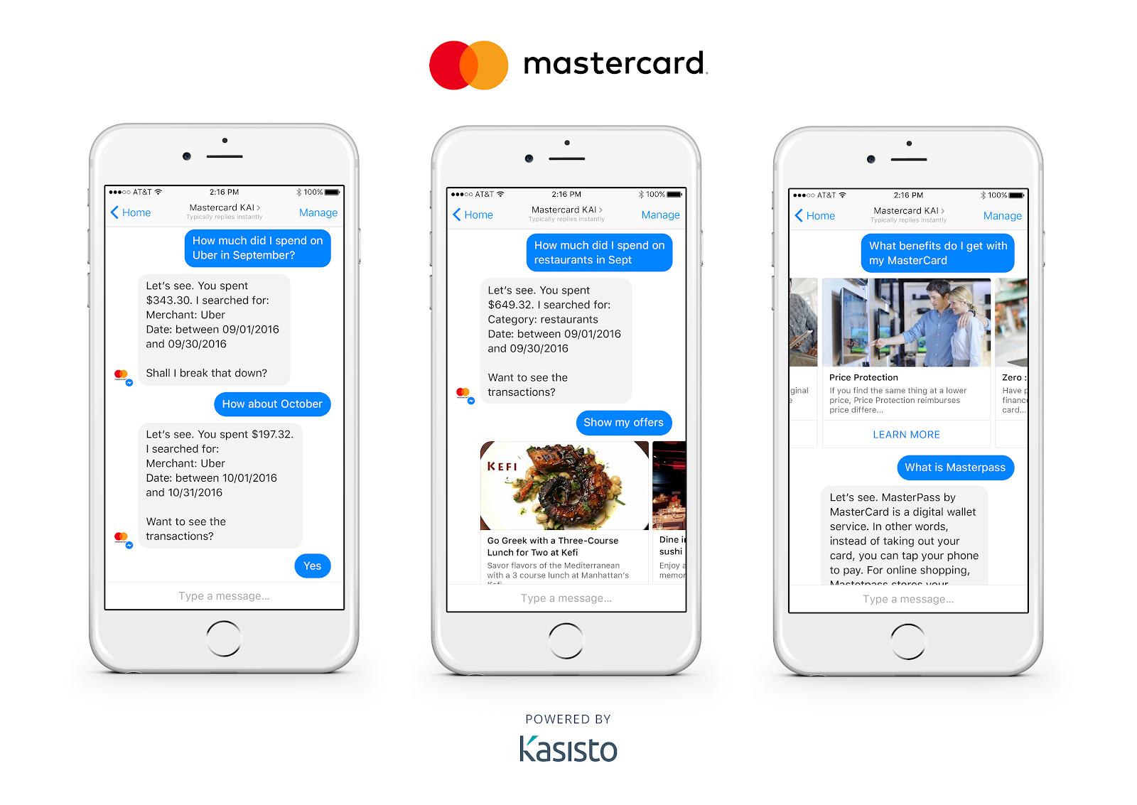 Mastercard chatbot